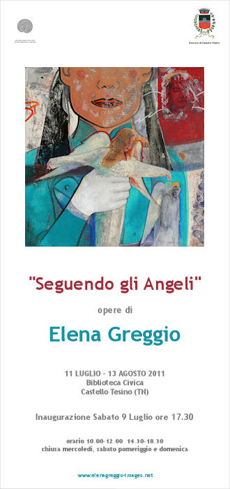 Solo exhibition Following the Angels by Elena Greggio. Castello Tesino