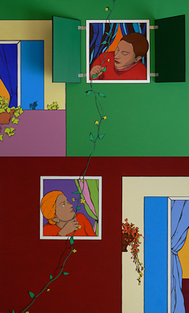 Home, 2009.
acrylic on board.
Elena Greggio