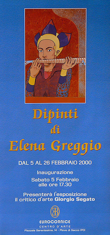 Mostra personale di Elena Greggio Dipinti. Presentazione di Giorgio Segato