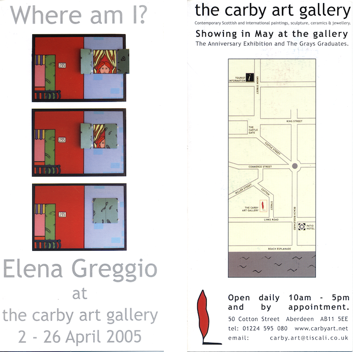 Mostra personale di Elena Greggio Where am I?