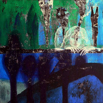 L attesa, 2011.
pastel, acrylic and mixed media on board.
Elena Greggio
