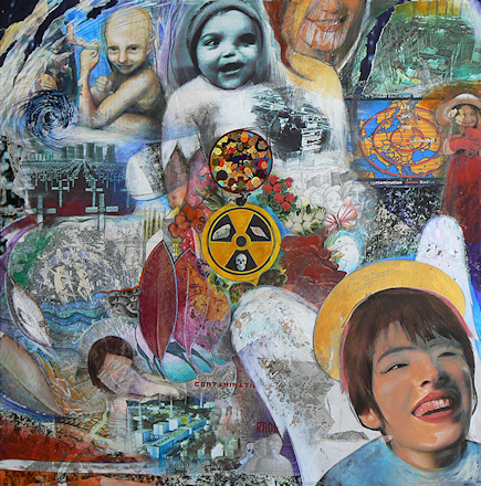 No More Angels, 2011.
pastel, acrylic and mixed media on board.
Elena Greggio